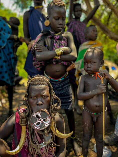 Mursi woman with lip plate