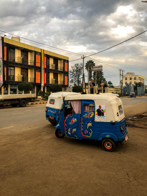 Bajajs in the Ethiopian city of Jimma