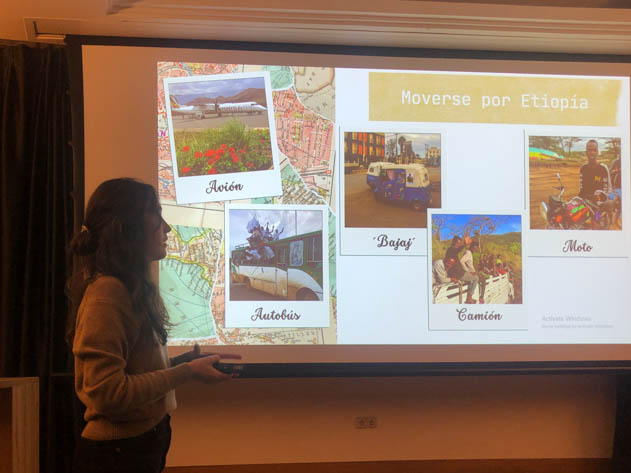 Presenting about my Ethiopia trip