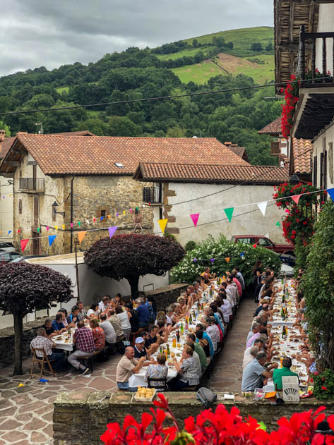 Summer celebration in Ziga (Navarre)