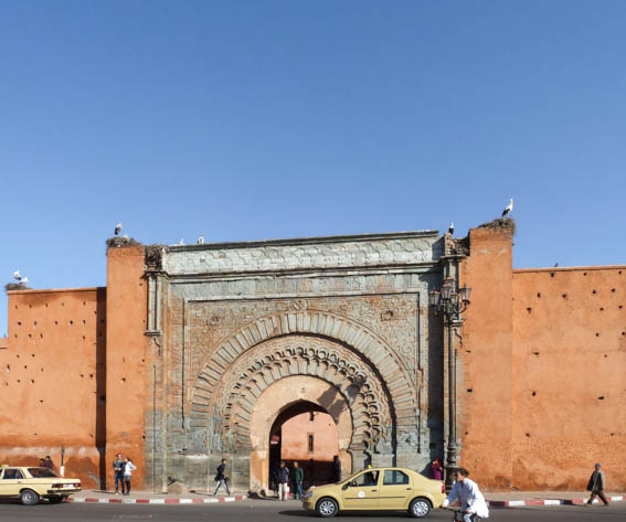 Bab Agnaou is an imposing gate to the Marrakech medina