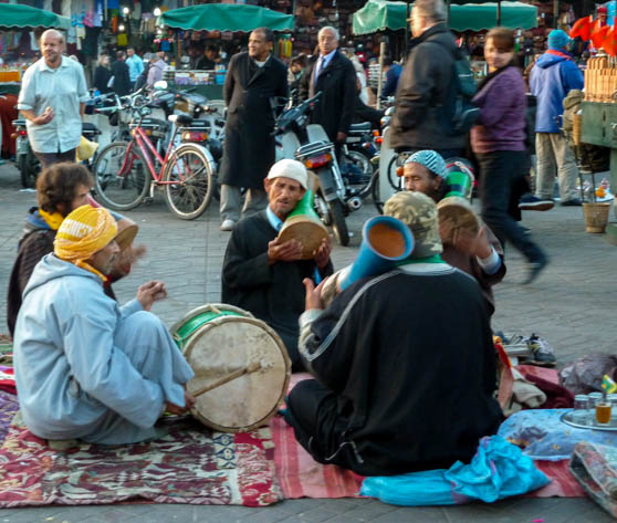 Musicians in Jemaa El Fna