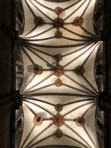 The ceiling vaults of Jaca´s Cathedral