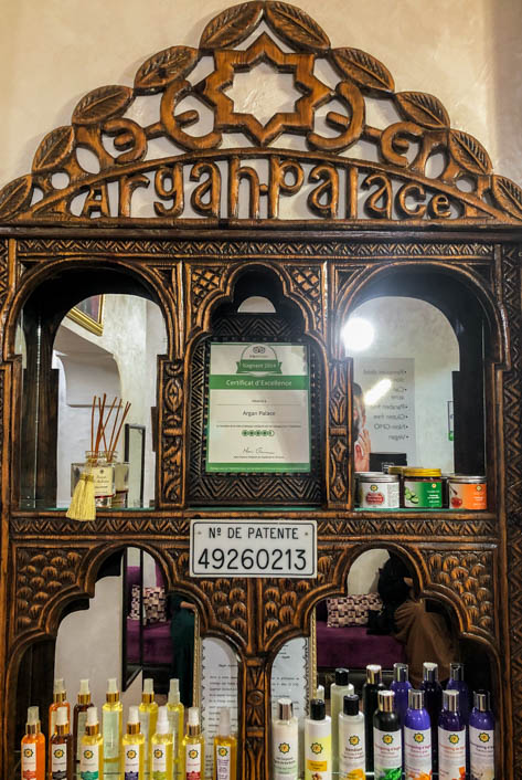 We chose Argan Palace for an authentic hammam experience
