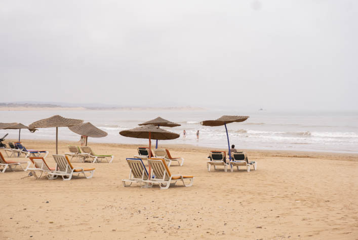 The beach of Essaouira is one of the many attractions in town