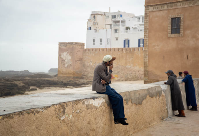 Locals admiring the view near Sqala du Port