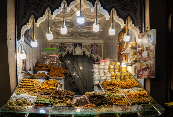 Food stall in Place Jemaa el Fna