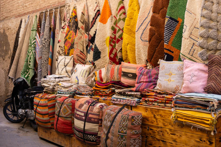 Endless treasures await you in the Marrakech souks