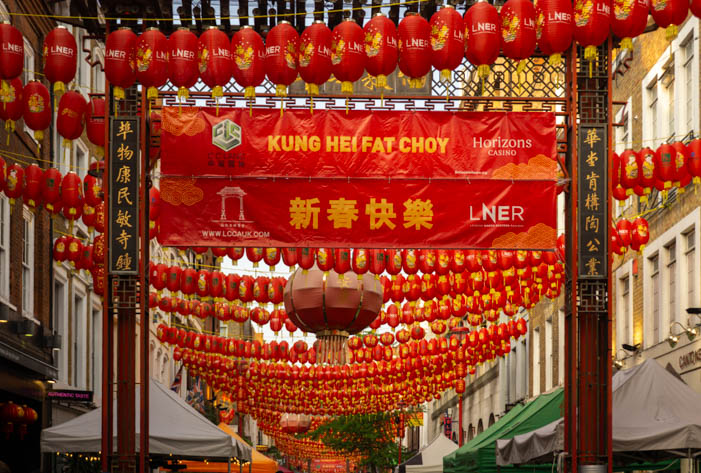 Chinatown is a busy district in London