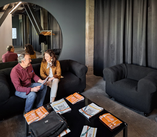 Exchanging with Roge Blasco in Bilbao