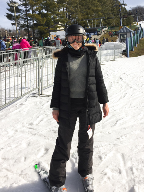 Ready to hit the slopes after renting gear at Liberty Mountain