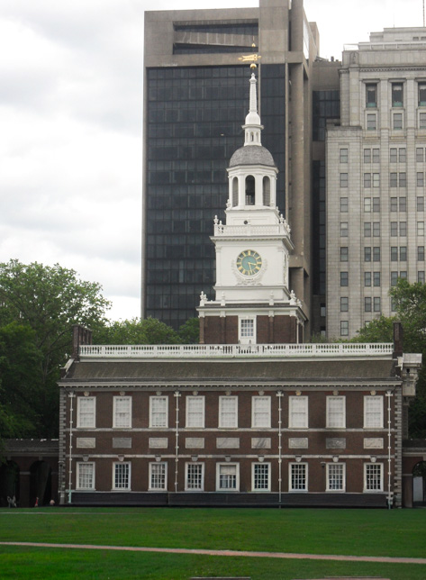 Independence Hall, where the Declaration of Independence and U.S. Constitution were debated