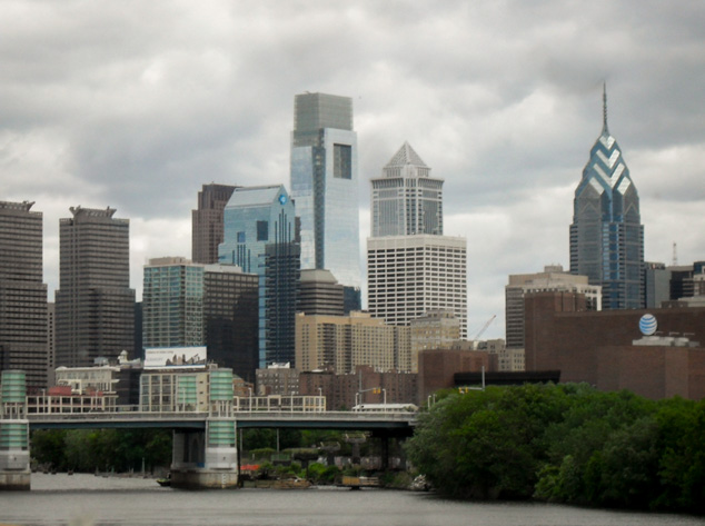 Philadelphia skyline showcasing the city’s modern downtown towers rising above the riverfront