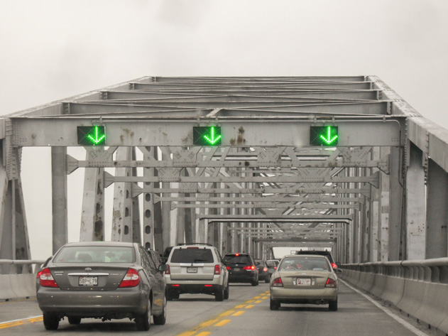 Driving across the Chesapeake Bay Bridge on our return to Washington DC after the Memorial Day weekend getaway