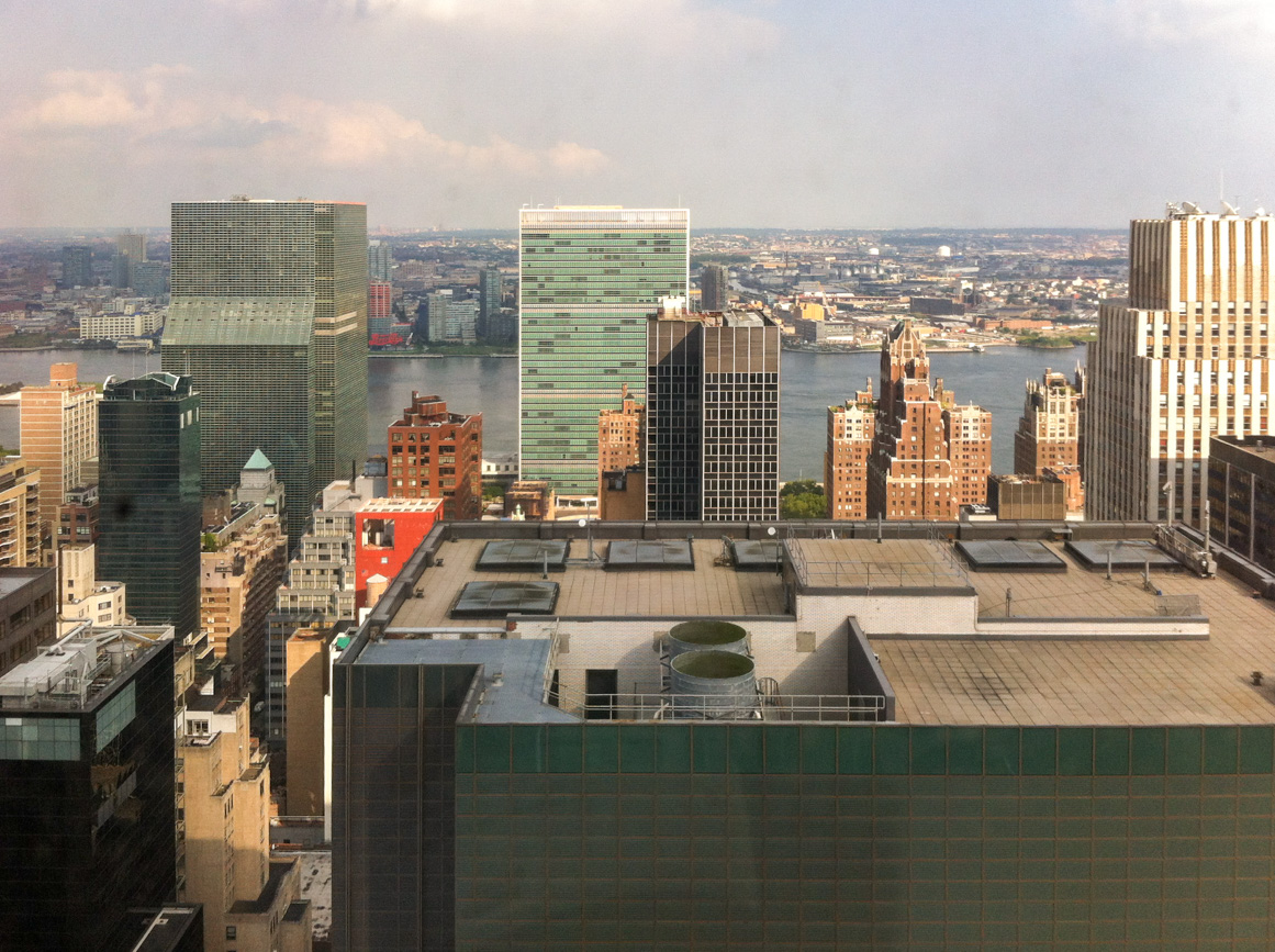 New York City skyline view from Midtown Manhattan featured in this New York City travel guide