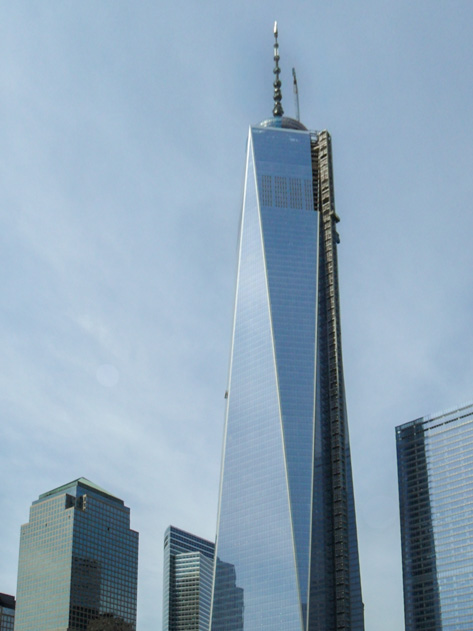 One World Trade Center skyscraper in Lower Manhattan, NYC